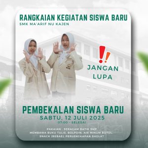 Pembekalan Kegiatan Siswa Baru 20252026